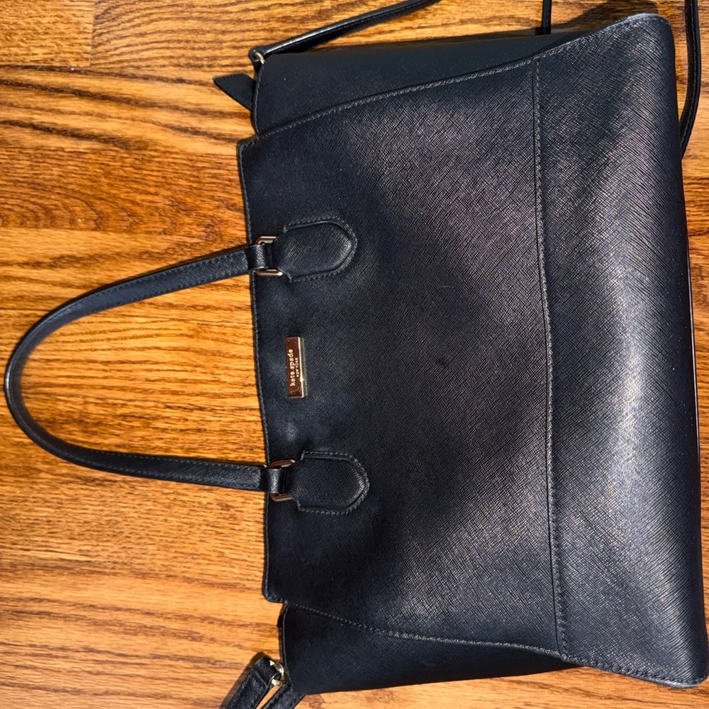 Kate Spade Black Leather Shoulder Bag